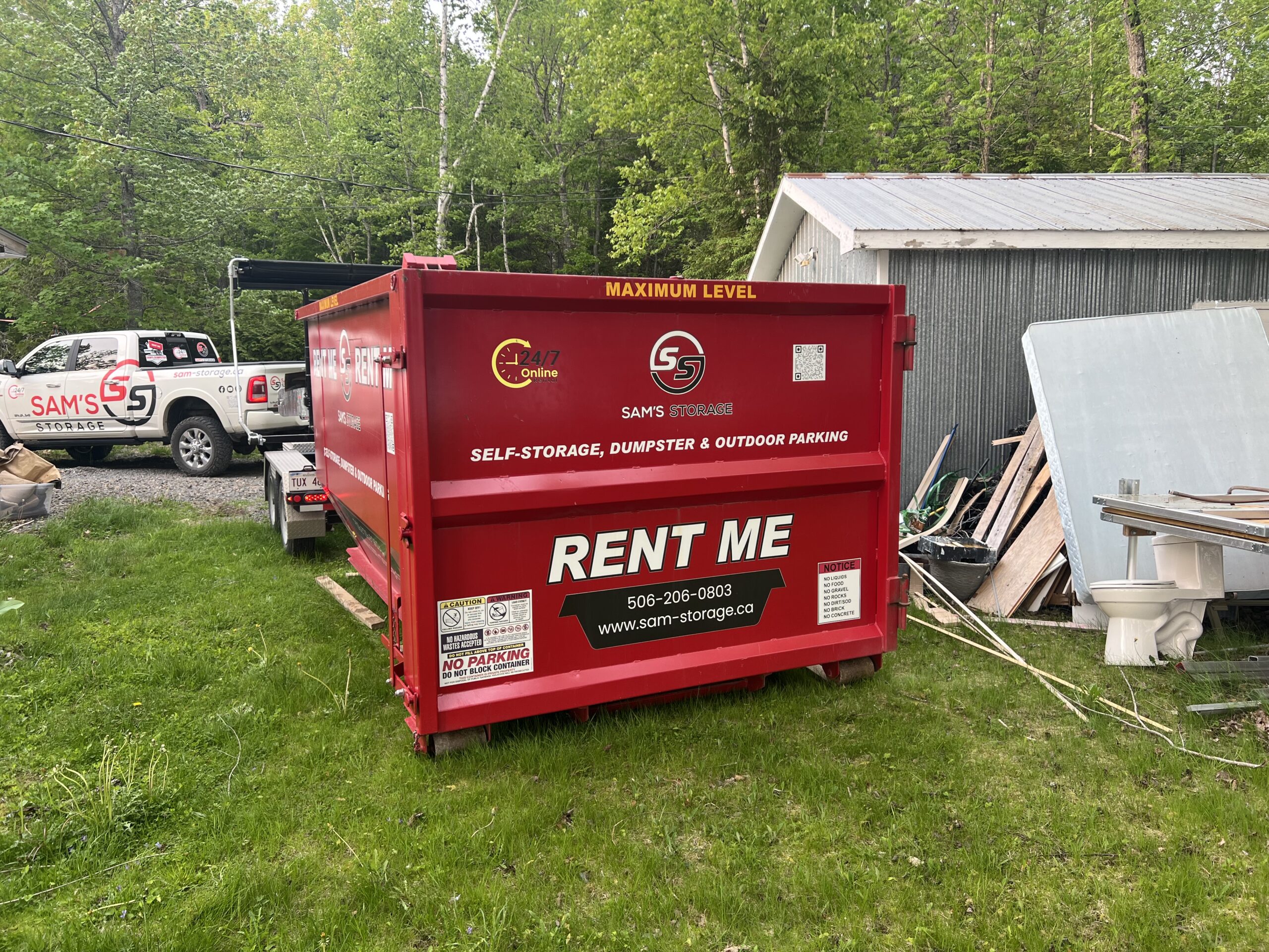 Dumpster delivery operation